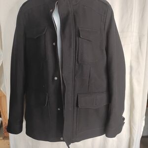 Dockers Black Military Field Jacket